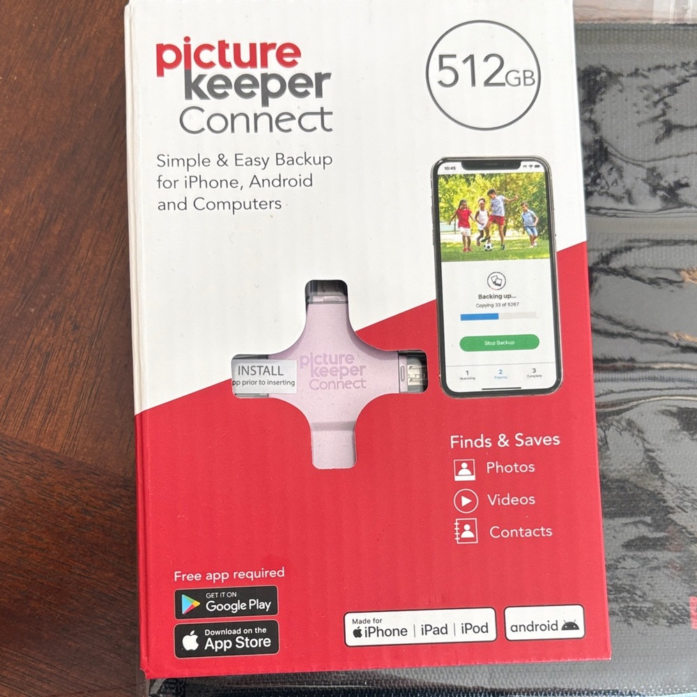 Picture keeper connect, digital storage, photos, videos contacts. iPhone/android